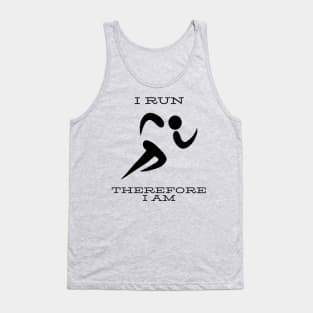 I run therefore I am Tank Top